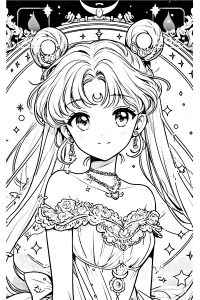 coloriage manga a imprimer