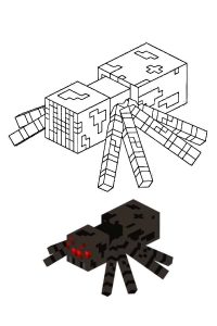 coloriage minecraft monstre
