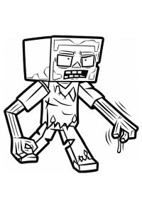 coloriage minecraft monstre a imprimer