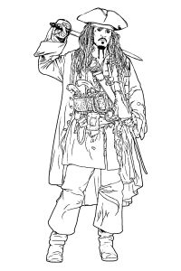 coloriage pirate des caraibes
