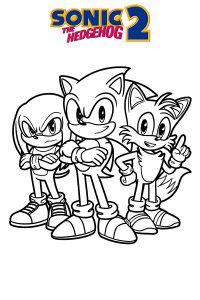 coloriage sonic 2