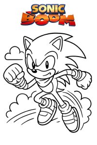coloriage sonic boom