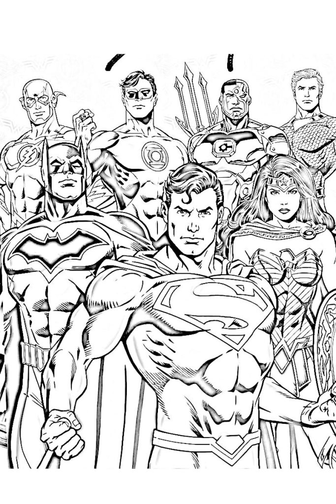 Coloriage Super Héros : 100 Dessins et 1 Livre à imprimer (PDF)