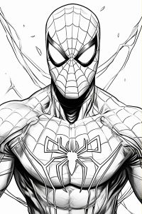 coloriage à imprimer super héros