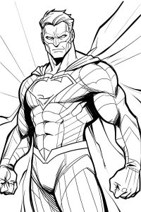 coloriage super héros a imprimer
