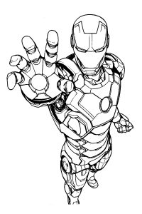 super heros a colorier