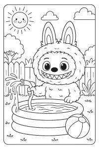 dessin a imprimer labubu