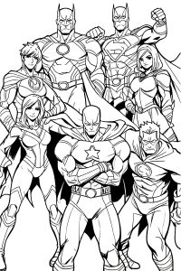 coloriage super heros
