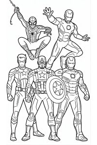 coloriage à imprimer super héros