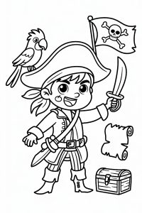 dessin facile pirate