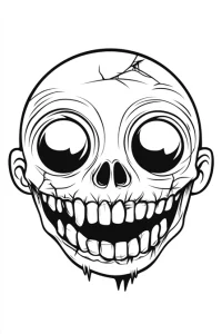 dessin halloween à imprimer qui fait peur