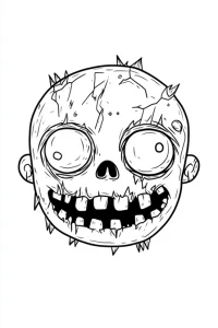 dessin halloween facile qui fait peur