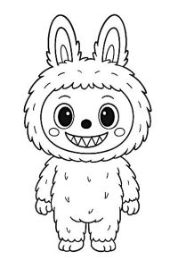 dessin labubu a imprimer
