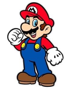 dessin mario facile en couleur