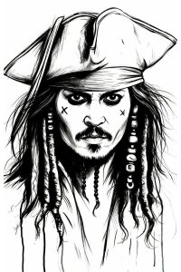dessin pirate des caraibes