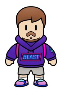 dessin stumble guys mr beast