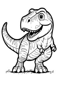 dinosaure a colorier