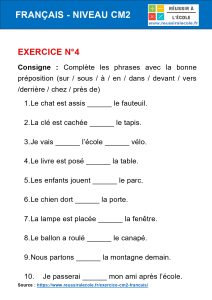 exercice de cm2 de francais