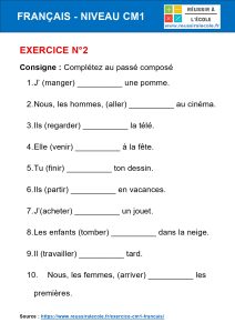 exercice de francais pour cm1 exercice de francais pour cm1