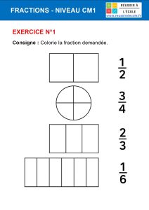 exercice fraction cm1