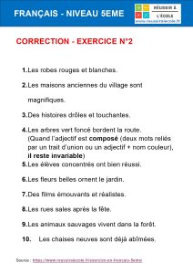 exercice français 5ème