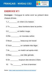 exercice francais ce2 exercice francais ce2