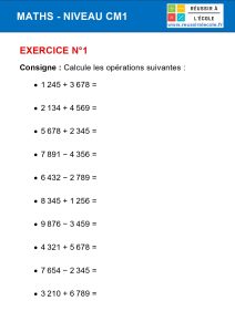 exercice math cm1 exercice math cm1