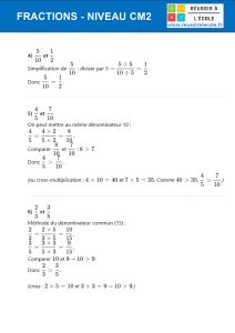 exercice sur les fractions cm2