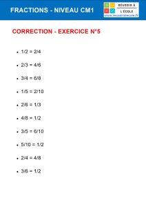 exercices les fractions cm1​