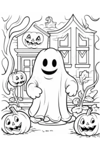 fantome dessin halloween