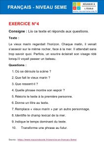 francais 5ème exercices