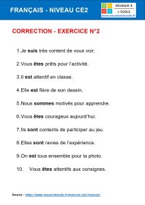 français exercices ce2​