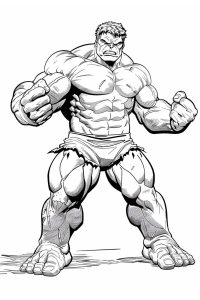 hulk coloriage