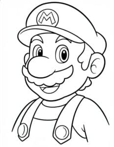 mario a colorier