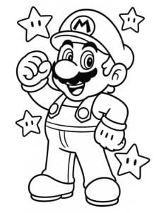mario à colorier