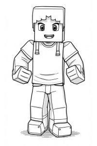 personnage minecraft dessin