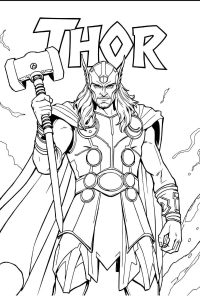 dessin super héros à imprimer
