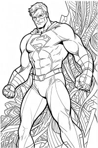 coloriage super héros