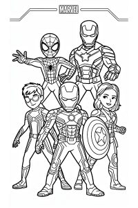 dessin super héros à imprimer