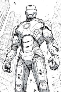 super hero coloriage