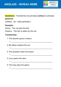 Exercice Anglais 6 me Avec Correction PDF Imprimer 