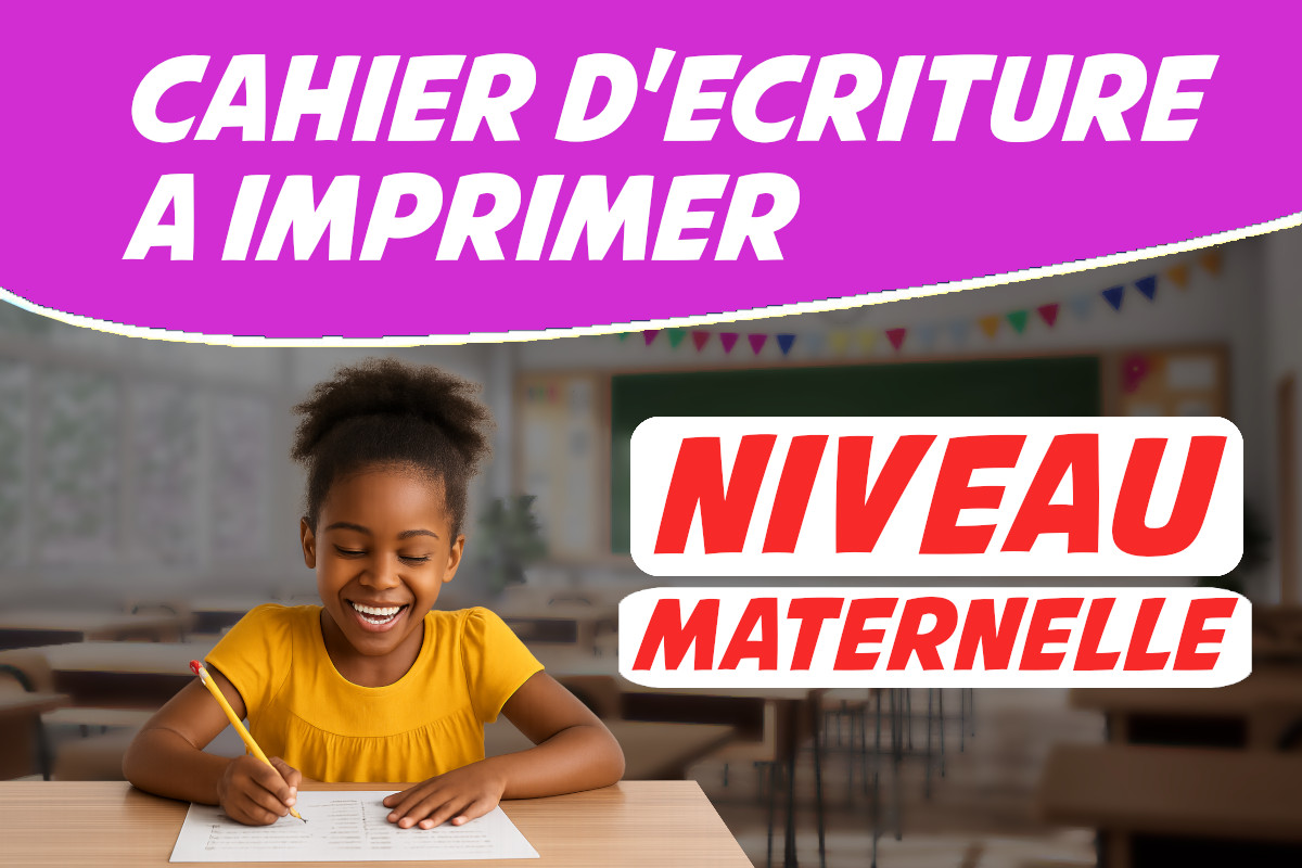 cahier d'écriture maternelle