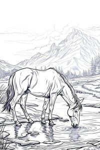 coloriage cheval sauvage coloriage cheval sauvage