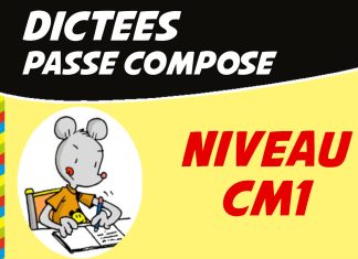 Dictée CM1 Passé Composé : Exercices GRATUITS (PDF) dictée cm1 passe composé