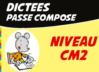 Dictée CM2 Passé Composé : Exercices GRATUITS (PDF) dictée sur le passe composé cm2