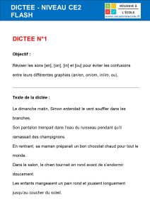 dictée flash ce2 dictée flash ce2