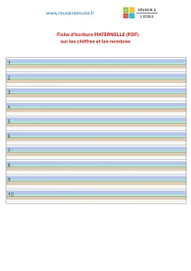 écriture des chiffres en maternelle écriture des chiffres en maternelle