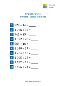 evaluation divisions cm1​