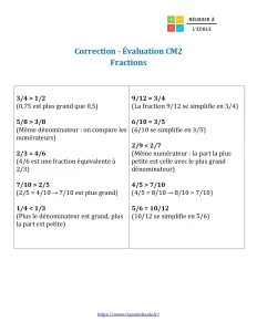 evaluation fractions cm2 evaluation fractions cm2