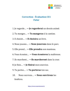 évaluation futur ce1